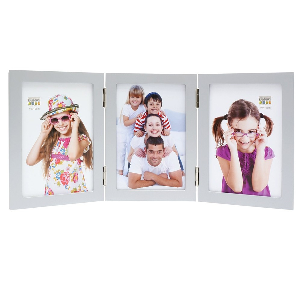 Czemo Cadre Photo Couleur Du Bois 10x15 Cadre Photo Collage Pliable Multiple Photos Cadeau Famille,15x10cm*2