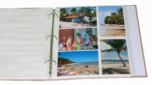 Lot de 40 feuillets CPC pour classeurs photos Infinity-Smile-Marine à pochette 10x15