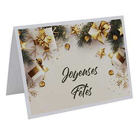 Lot de 44 cartonnages photo Joyeuses Fêtes - Horizontal Paquets cadeaux 2 - 9x13 -10x15 cm