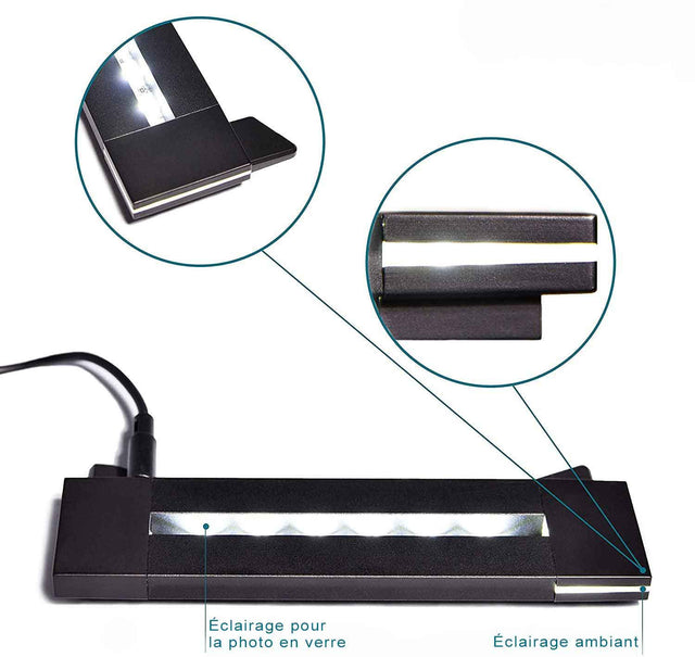 Socle lumineux Tritium 105 pour prisme L vertical et prisme M horizontal