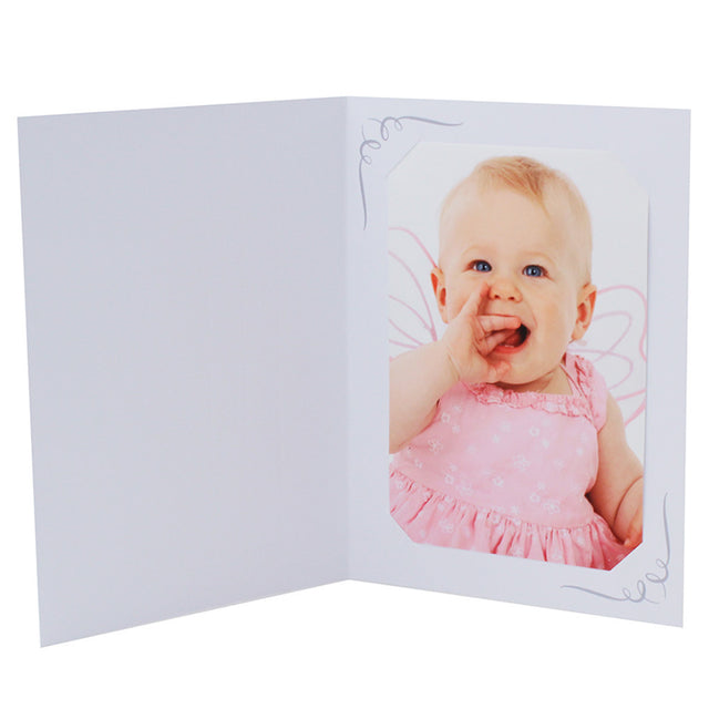 Cartonnage photo blanc Frise N3 - Gris