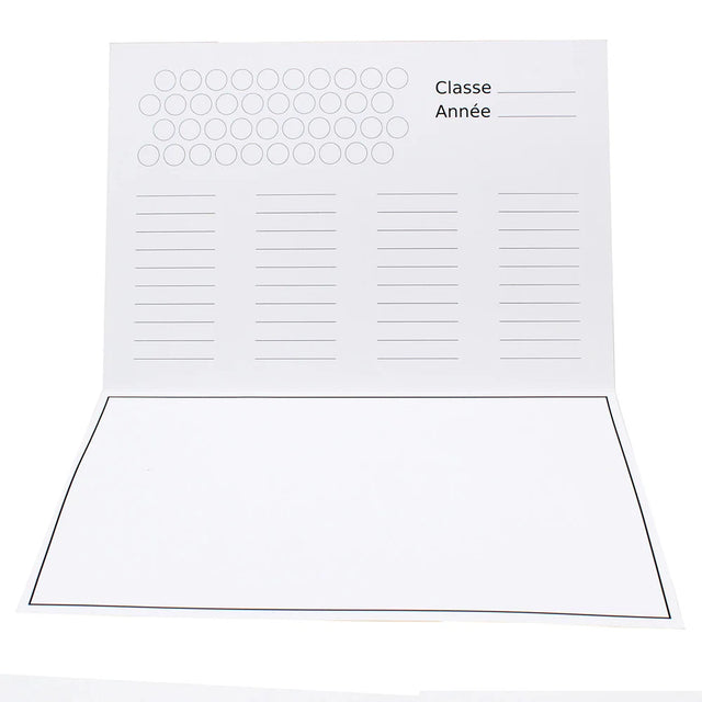 Cartonnage Scolaire Personnalisable - Groupe 20x30 Face extérieure- intérieur Classe ou Equipe