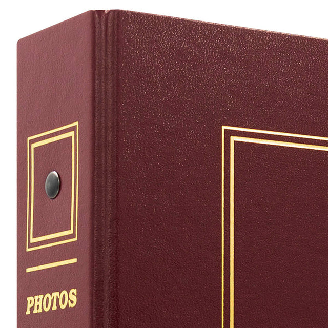 Classeur Photo Cordoue Bordeaux – 400 Photos 10x15 11,5x15 – Ceanothe