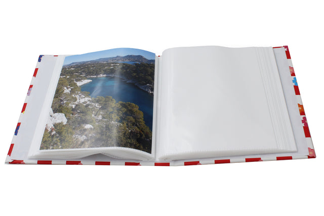 Album photo KP Checker bleu 60 pochettes 15x20