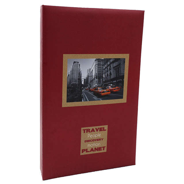Lot de 3 albums photo Voyages bordeaux 300 pochettes 11X15 second choix