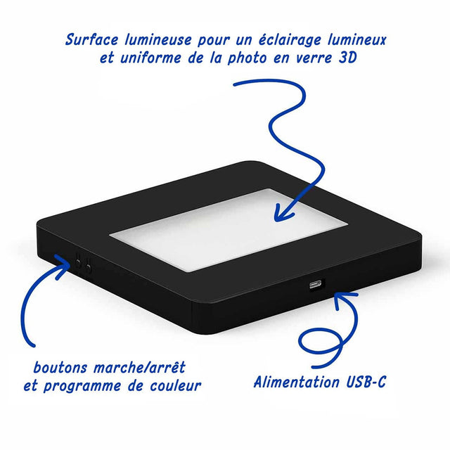 Socle lumineux Multi couleurs L