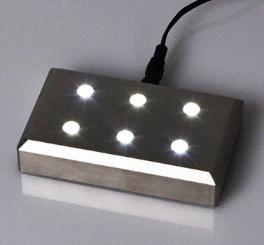 Socle lumineux Helio Gris acier