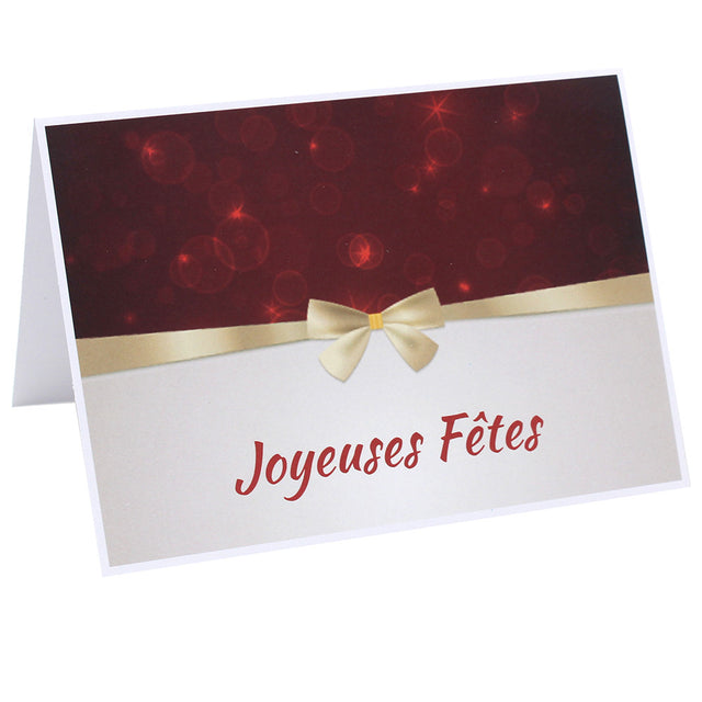 Lot cartonnage photo Joyeuses Fêtes - Horizontal Flot doré - 9x13 au 20x30 cm