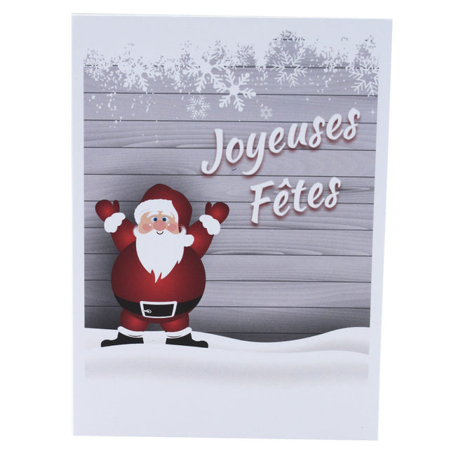 Lot cartonnage photo Joyeuses Fêtes - vertical Père Noël - 9x13 au 20x30 cm