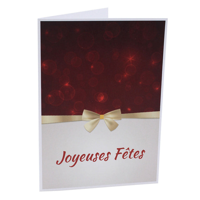 Lot cartonnage photo Joyeuses Fêtes - Vertical Flot doré - 9x13 au 20x30 cm