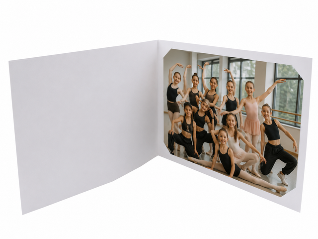 Cartonnage photo personnalisable pour groupe 20x30-18x25 vue intérieure