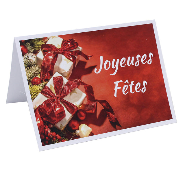 cartonnage photo horizontal Joyeuses Fêtes Paquets cadeaux