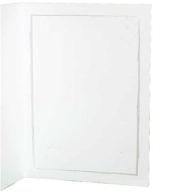 Cartonnage photo professionnel Fusain gris ouvert avec encoches