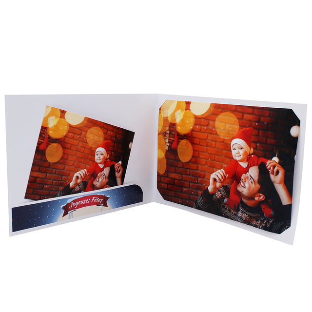 Cartonnage Noël – Groupe 20x30 / 20x25 / 18x27 / 18x25 / 18x24 avec rabat – Joyeuses Fêtes – Traineau du Père Noël