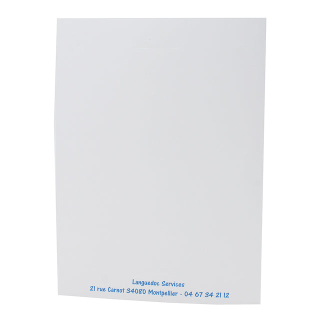 Lot cartonnage photo blanc personnalisable- Vertical