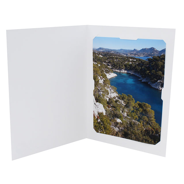 Lot cartonnage photo blanc personnalisable- Vertical