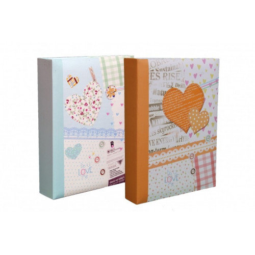 LOT-2-ALBUMS-PHOTO-HAPPY-NEWS-200-POCHETTES-10X15-BLEU-CLAIR-ORANGE