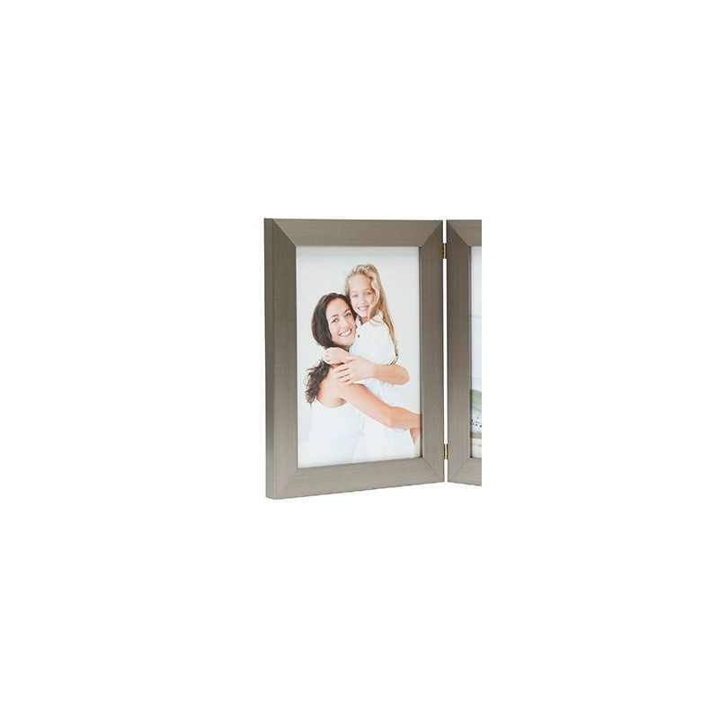 CADRE-PHOTO-TRIPTIQUE-VERTICAL-DEKNUDT-S41VD1 H3H-ARGENT