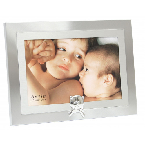 Cadre photo métal enfant Deknudt Ourson 10x15