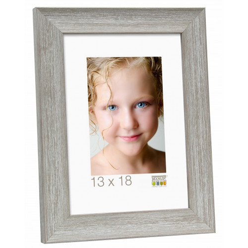 Cadre photo Deknudt S43WF3 - Beige  effet rayures 30x40