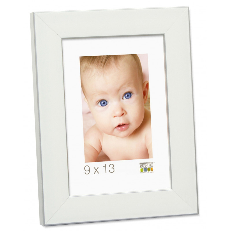 CADRE-PHOTO-DEKNUDT-S41VK1-BLANC-FILET-ARGENT