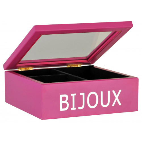 Boite à bijoux Emdé Rose et chrome