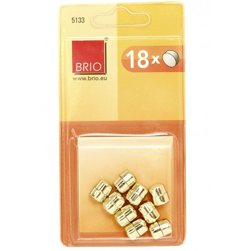 18 PLOTS MAGNETIQUES RONDS 10mm - Doré