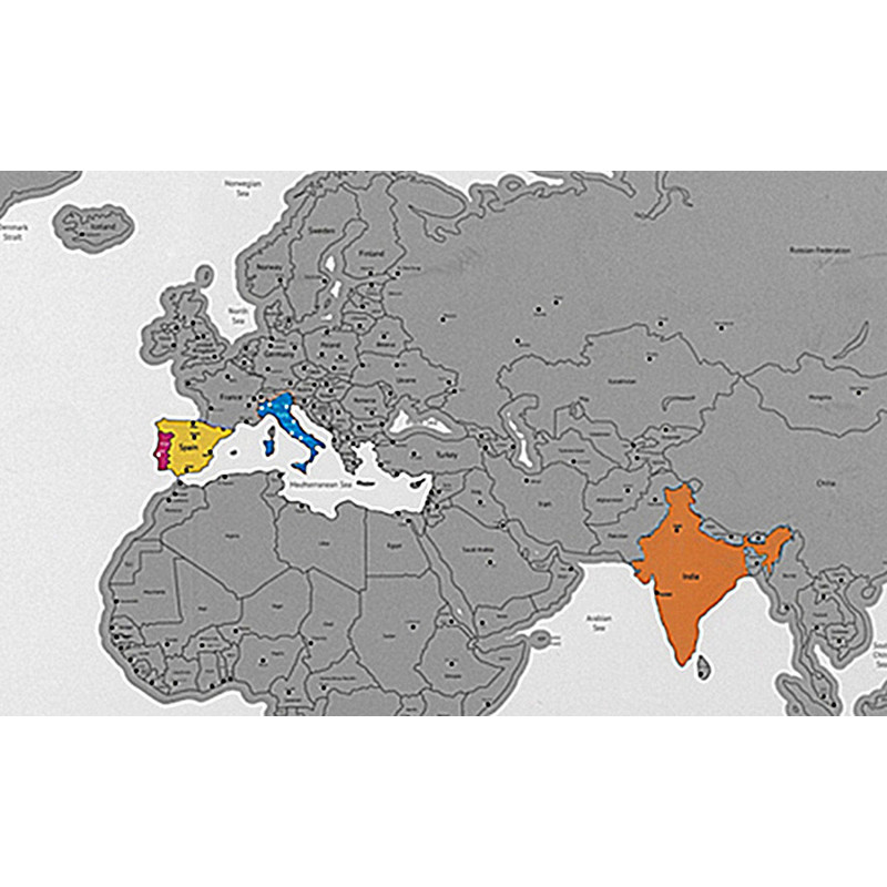 PLANISPHERE MAGNETIQUE A GRATTER