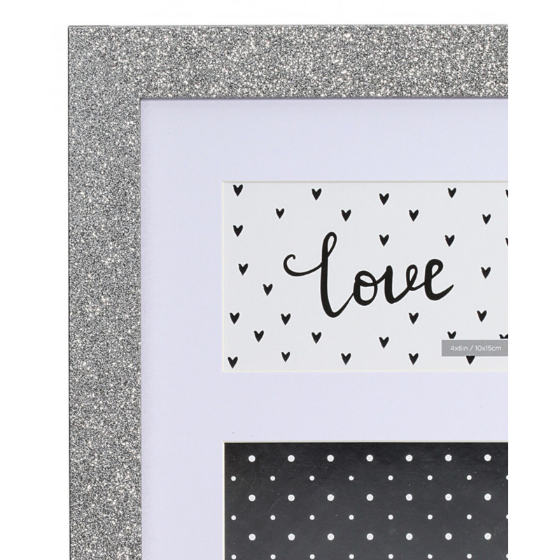 Cadre photo triptique 10x15 en bois Glossy