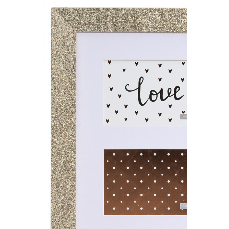Cadre photo triptique 10x15 en bois Glossy