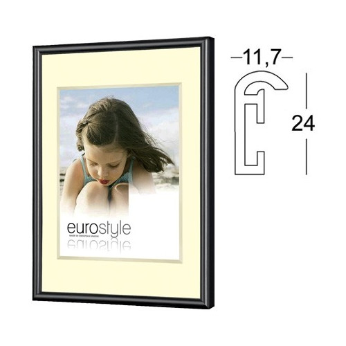 Cadres photos 30x45 Noir, 2 cm de largeur 30x45 encadrement sur mesure