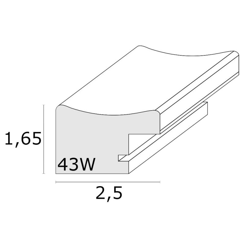 Cadre photo Deknudt S43WF7 - Gris avec structure bois