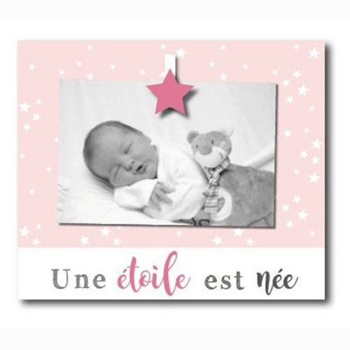 Cadre photo enfant "Une étoile est née" 10x15