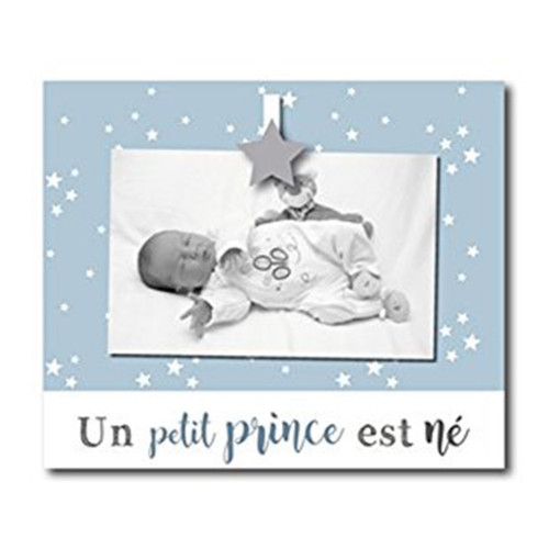 Cadre photo enfant "Un petit prince est né" 10x15