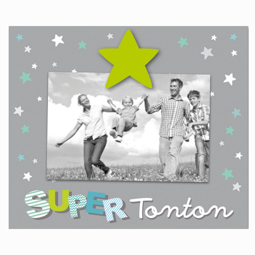 Cadre photo enfant  "SUPER TONTON" 10x15