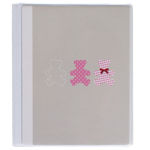 MINI ALBUM PHOTO OURSON ROSE PANODIA 24 POCHETTES 11,5x15