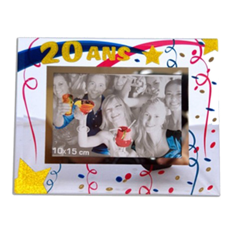 Cadre Photo Anniversaire En Verre Ans