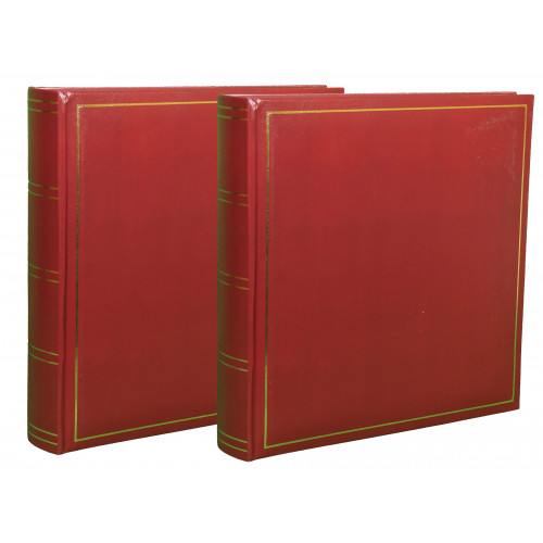 LOT-2-ALBUMS-PHOTO-TRADITIONNEL-JUMBO-SUPER-XL-BORDEAUX