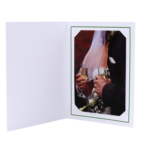 Cartonnage photo professionnel – Liseré Vert Foncé | Collection CashPhoto