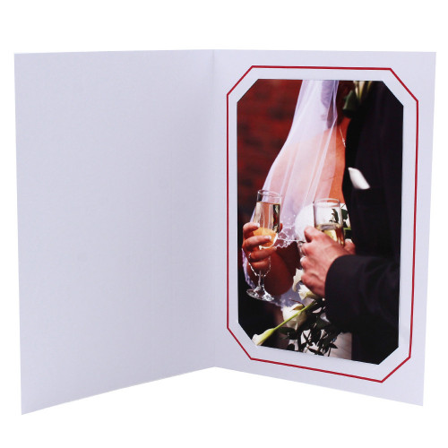 Cartonnage photo blanc - Octo Rouge