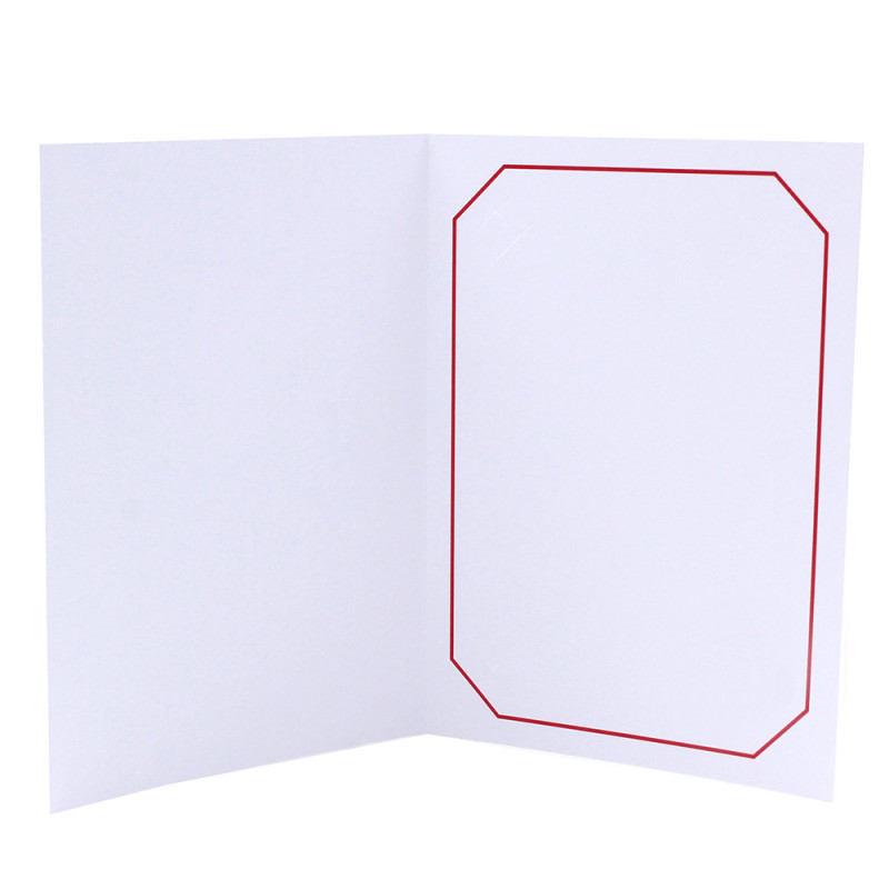 Cartonnage photo blanc - Octo Rouge