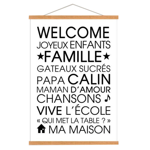 Toile Kakemo 40x60 Welcome Emdé