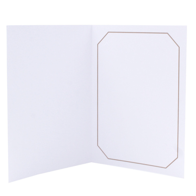 Cartonnage photo blanc - Octo Taupe