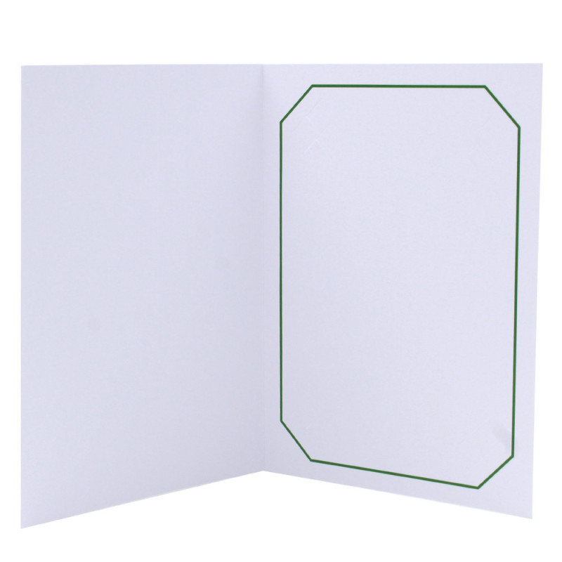 Cartonnage photo blanc - Octo Vert foncé