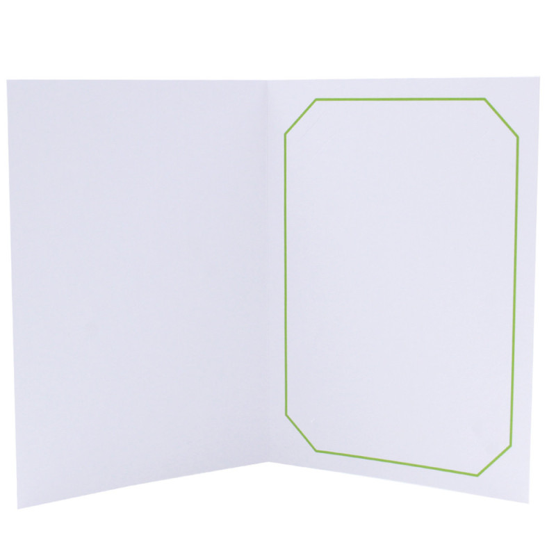 Cartonnage photo blanc - Octo Vert clair