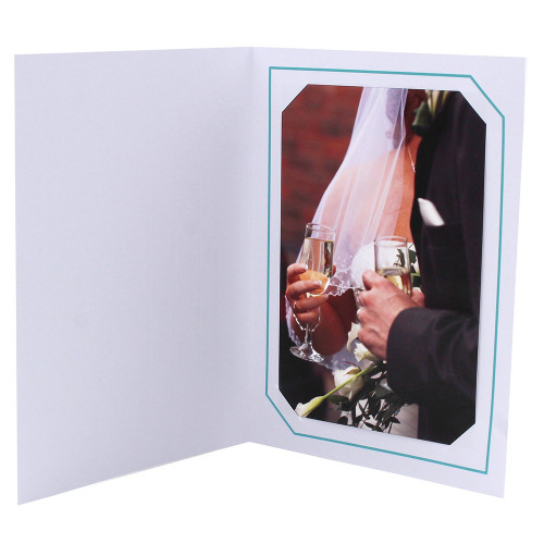Cartonnage photo blanc - Hayange Turquoise