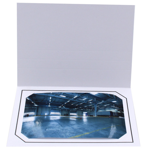 Cartonnage Photo Blanc « Serémange » – Liseré Noir | Collection CashPhoto