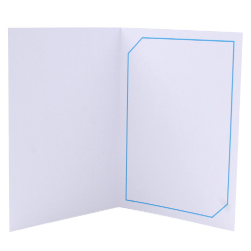 Cartonnage photo blanc - Serémange Bleu clair