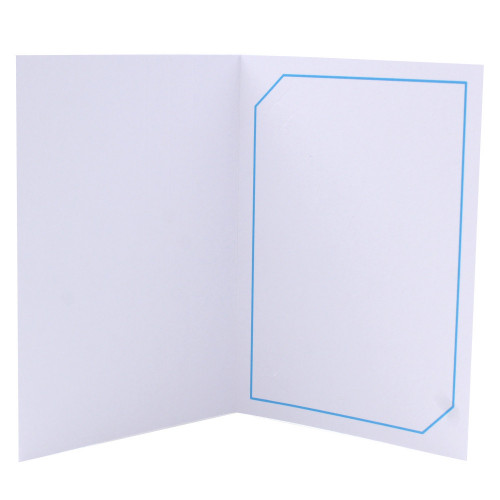 Cartonnage photo blanc - Serémange Bleu clair