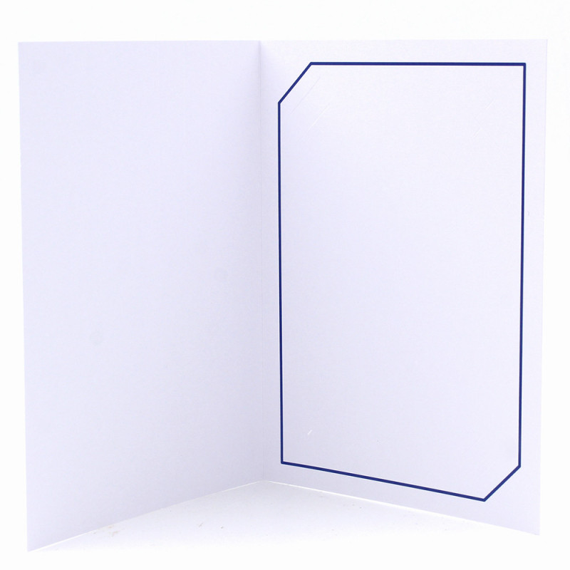 Cartonnage photo blanc - Serémange Bleu foncé